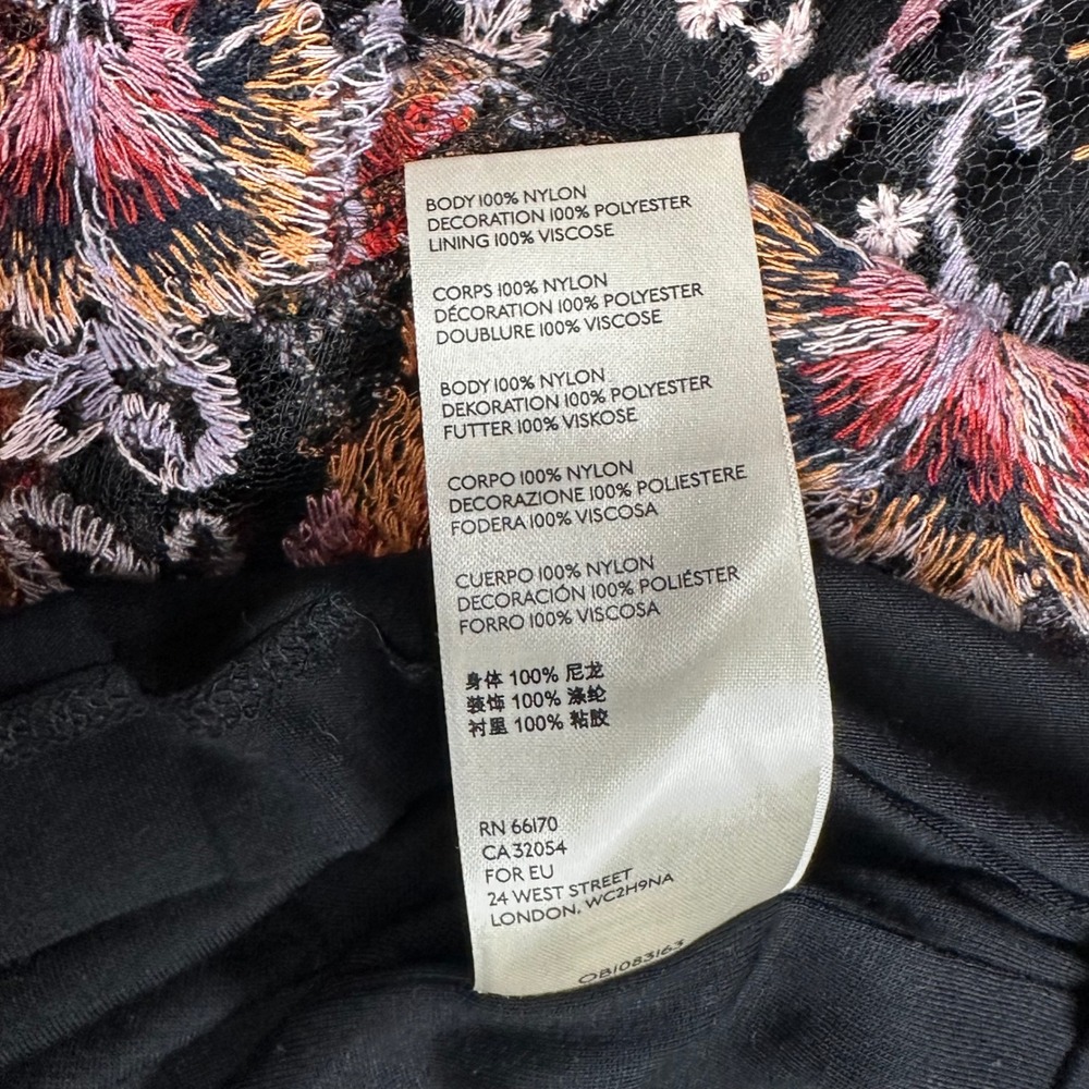 Free People Rising Sun Maxi Dress Women's 6 Warm Embroidered Floral Strappy Boho - Picture 15 of 15